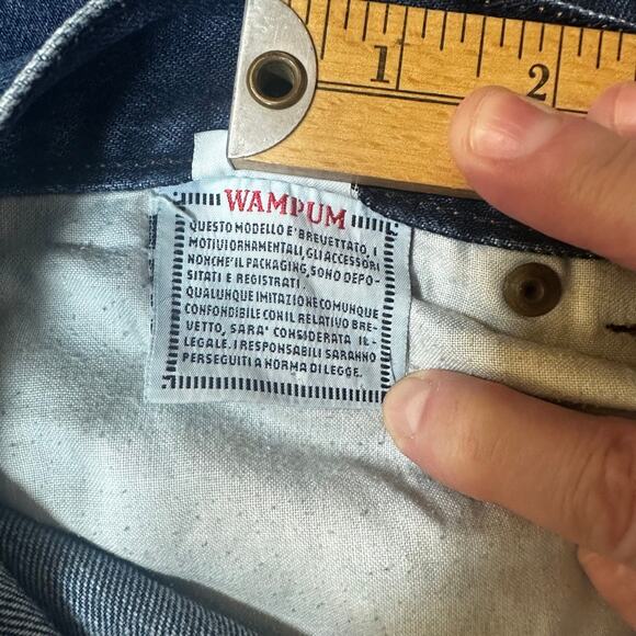 Wampum Gold Series Indigo Jeans Vintage 90s Regular Fit Size 60 - W 40 - Picture 11 of 15
